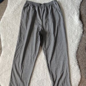 Petite Pinstripe Gray Pants